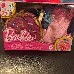 Barbie Pink Donut Purse with Accessories